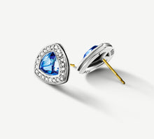 Load image into Gallery viewer, Diamond Shield Earrings<br>in Sterling Silver