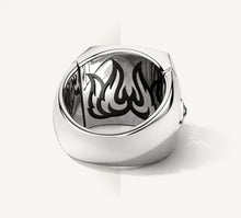 Load image into Gallery viewer, The Grand Signet Ring<br>with Pavé Diamonds & Featured Black Onyx