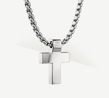 Load image into Gallery viewer, Latin Cross<br>Sterling Silver / 14K Gold