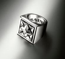 Load image into Gallery viewer, Classic Crown Signet Ring<br>in Sterling Silver