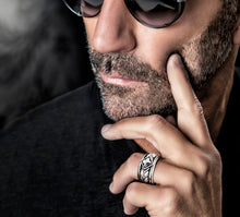 Load image into Gallery viewer, Dragon Scale Band<br>in Sterling Silver