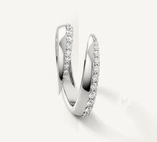 Load image into Gallery viewer, Pavé Diamond Talon Ring<br>in Sterling Silver