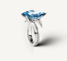 Load image into Gallery viewer, Marquise Ring<br>London Blue Topaz / Sterling Silver
