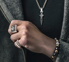 Load image into Gallery viewer, Classic Crown Signet Ring<br>in Sterling Silver