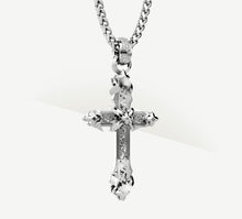 Load image into Gallery viewer, REGAL Cross / Sterling Silver<br>w/Pavé Diamonds / Talon Details