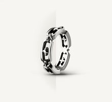 Load image into Gallery viewer, Crystal Link Stacker Ring<br>in Sterling Silver