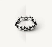 Load image into Gallery viewer, Crystal Link Stacker Ring<br>in Sterling Silver