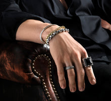 Load image into Gallery viewer, 10mm Omni Crown Bracelet<br>Sterling Silver