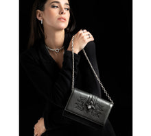 Load image into Gallery viewer, Fire & Ice / Midnight Black Purse
