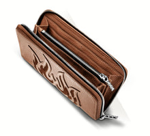 Load image into Gallery viewer, SAINTQ Flame Patch<br>Caramel Leather & Suede Wallet
