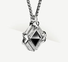 Load image into Gallery viewer, Pyramid Medallion<br>w/Black Onyx / Pavé Diamonds<br>Talon Details
