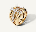 Crossfire Ring / 14K Yellow Gold<br>w/Diamond Cross