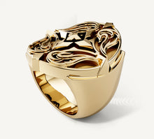 Load image into Gallery viewer, Phoenix Signet Ring<br>in 14k Yellow Gold
