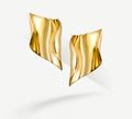 Wave Earrings / 14K Yellow Gold