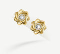 Star Talon Earrings<br>Pavé Diamonds / 14K Gold