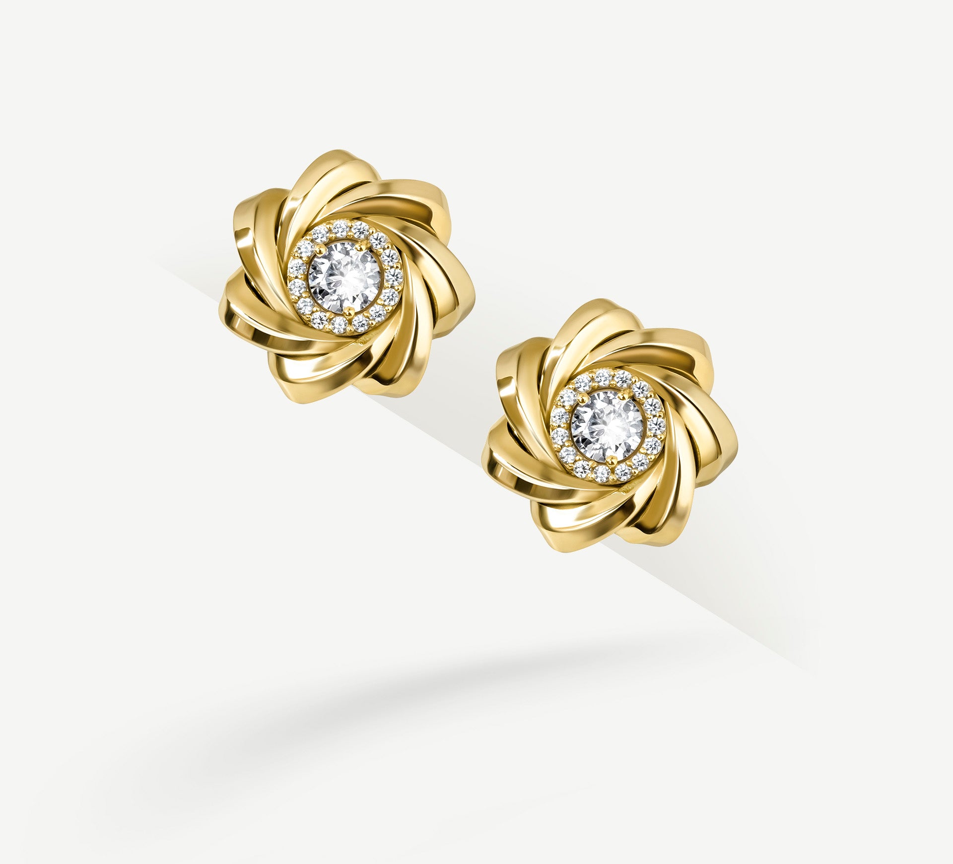 Star Talon Earrings<br>Pavé Diamonds / 14K Gold