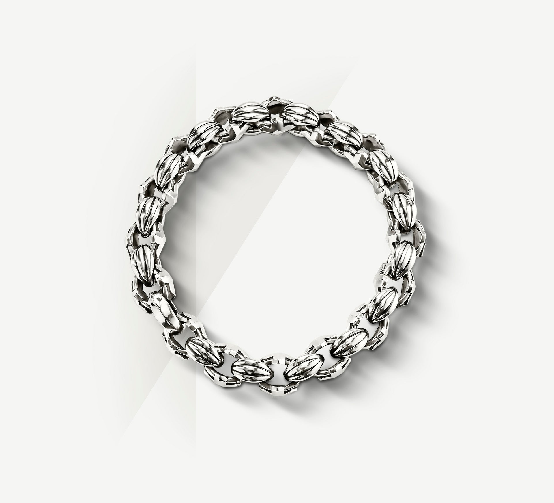 10mm Omni Crown Bracelet<br>Sterling Silver