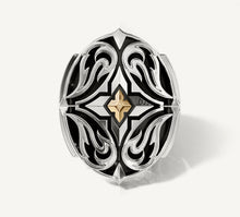 Load image into Gallery viewer, Phoenix Signet Ring<br>in Sterling Silver w/14k Gold Accent
