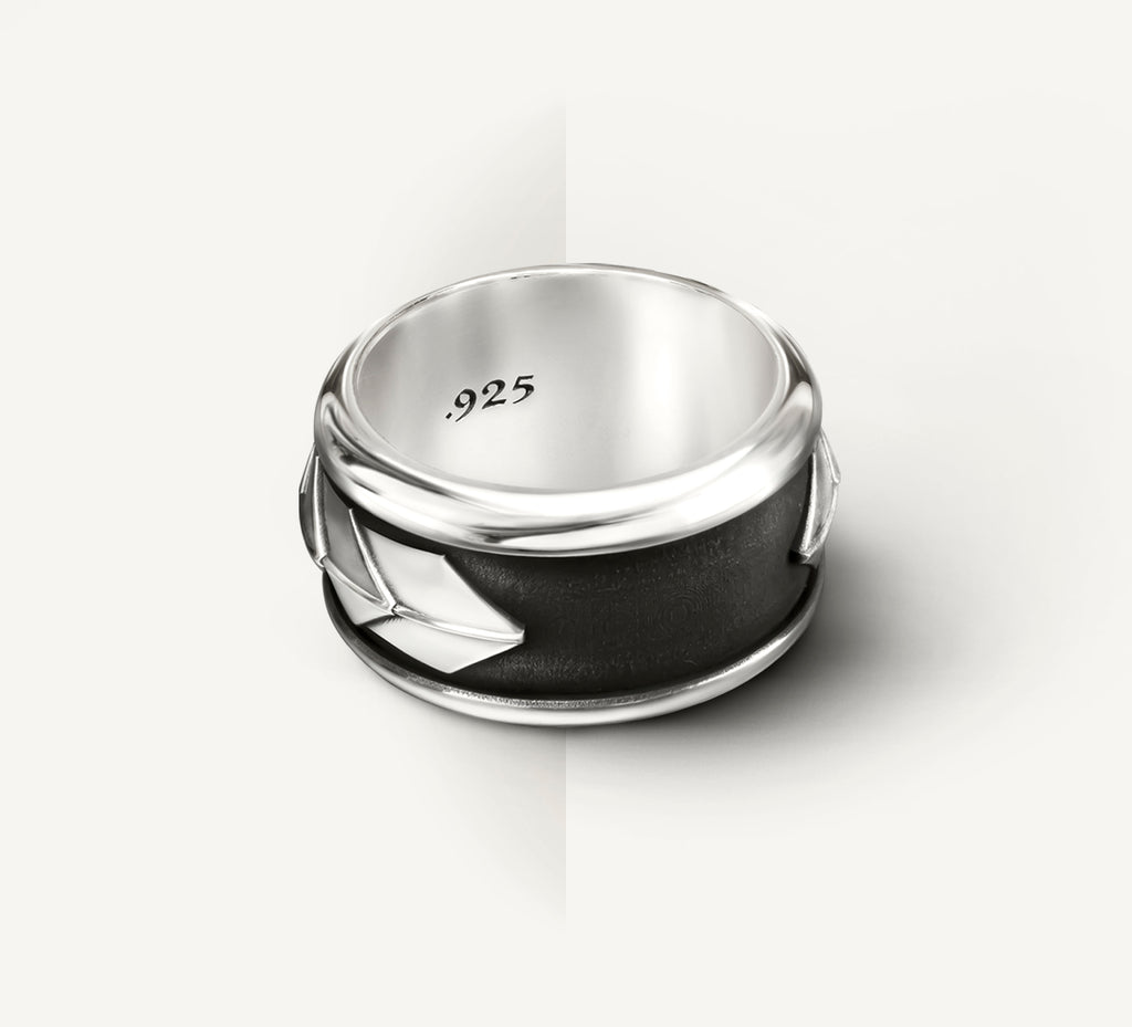 Dragon Scale Band<br>in Sterling Silver