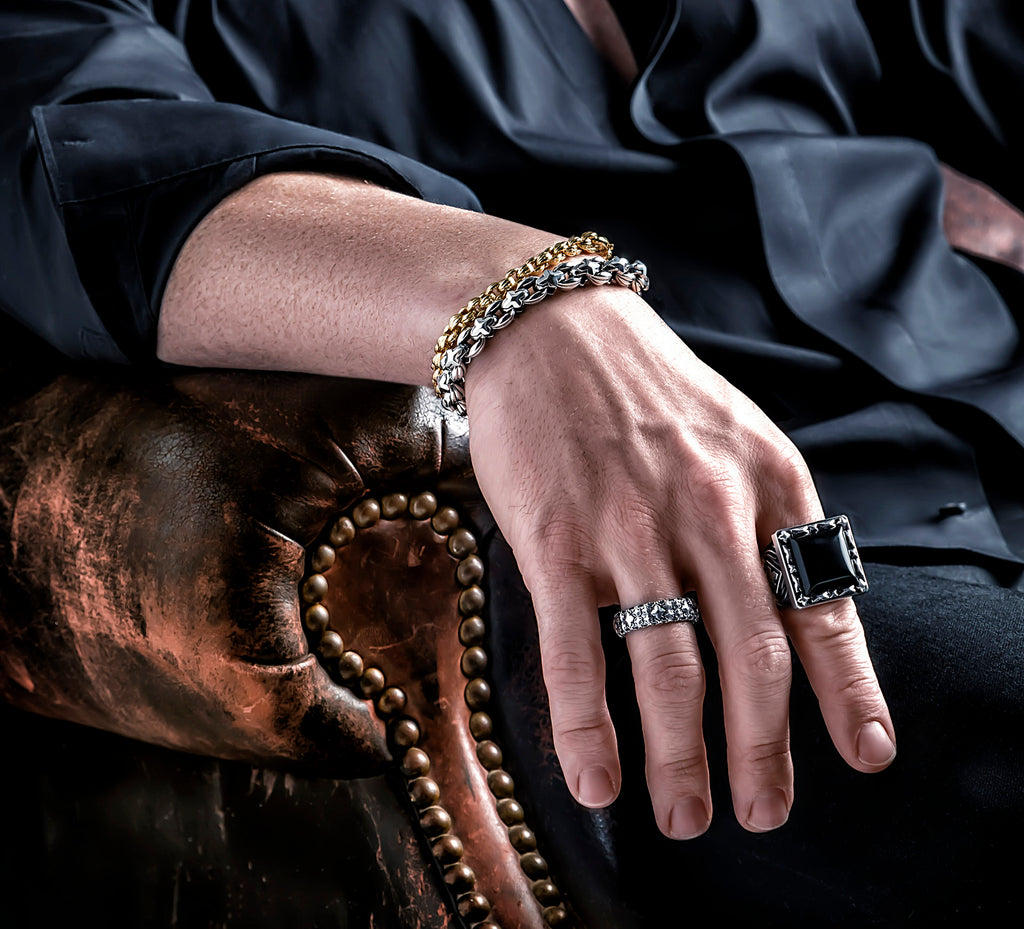 Multi Crown Stacker<br>Band Ring in Sterling Silver