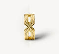Crystal Link Band<br>14k Yellow Gold<br>Yellow Pavé Diamonds