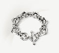 19mm Signature Link Bracelet<br>Sterling Silver w/Pavé Diamonds