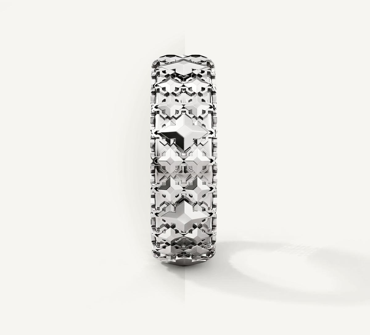 Double Crown Stacker Ring<br>in Sterling Silver