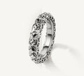 Thin Crown Stacker Ring<br>in Sterling Silver