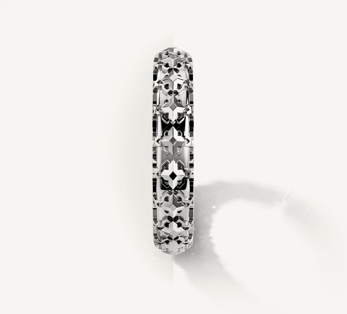 Thin Crown Stacker Ring<br>in Sterling Silver