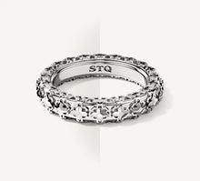 Load image into Gallery viewer, Thin Crown Stacker Ring<br>in Sterling Silver

