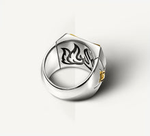 Load image into Gallery viewer, The Grand Signet Ring&lt;br&gt;Diamonds / Onyx &amp; Mixed Metals
