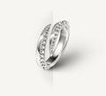 Luxxe Talon Ring / Sterling Silver<br>w/Inverted Pavé-Set Diamonds