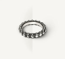 Load image into Gallery viewer, Thin STQ Crown Stacker Band Ring&lt;br&gt;in Sterling Silver
