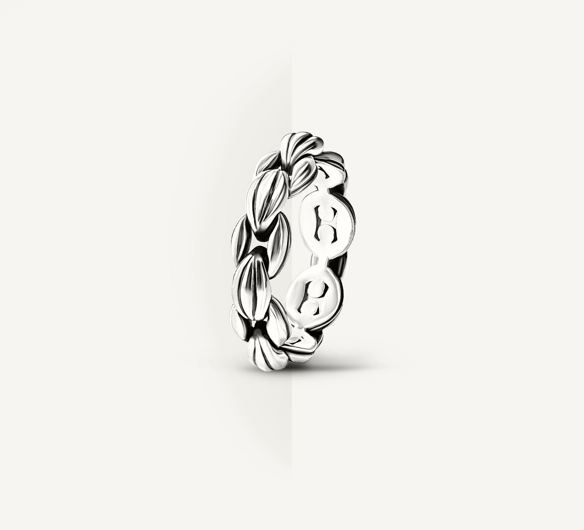 Omni Link Band Ring<br>in Sterling Silver
