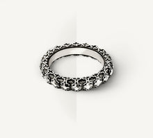 Load image into Gallery viewer, Thin STQ Crown Stacker Band Ring&lt;br&gt;in Sterling Silver
