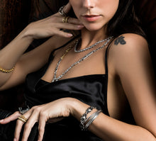 Load image into Gallery viewer, Fire &amp; Ice Bracelet&lt;br&gt;Sterling Silver
