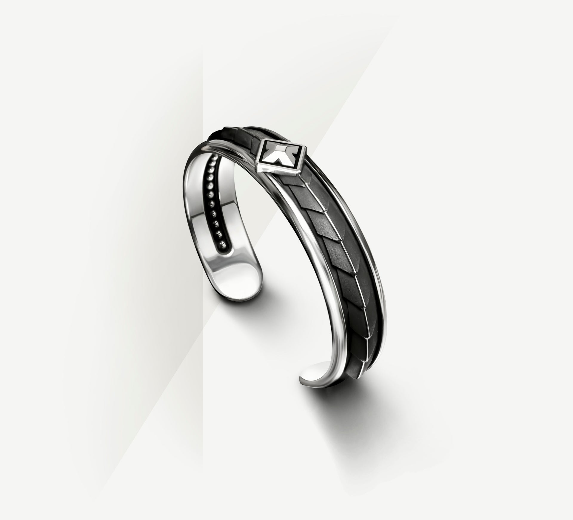 Dragon Scale Cuff<br>Blackened Patina / Sterling Silver