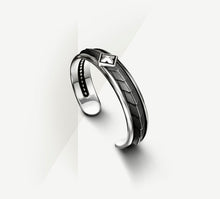 Load image into Gallery viewer, Dragon Scale Cuff&lt;br&gt;Blackened Patina / Sterling Silver
