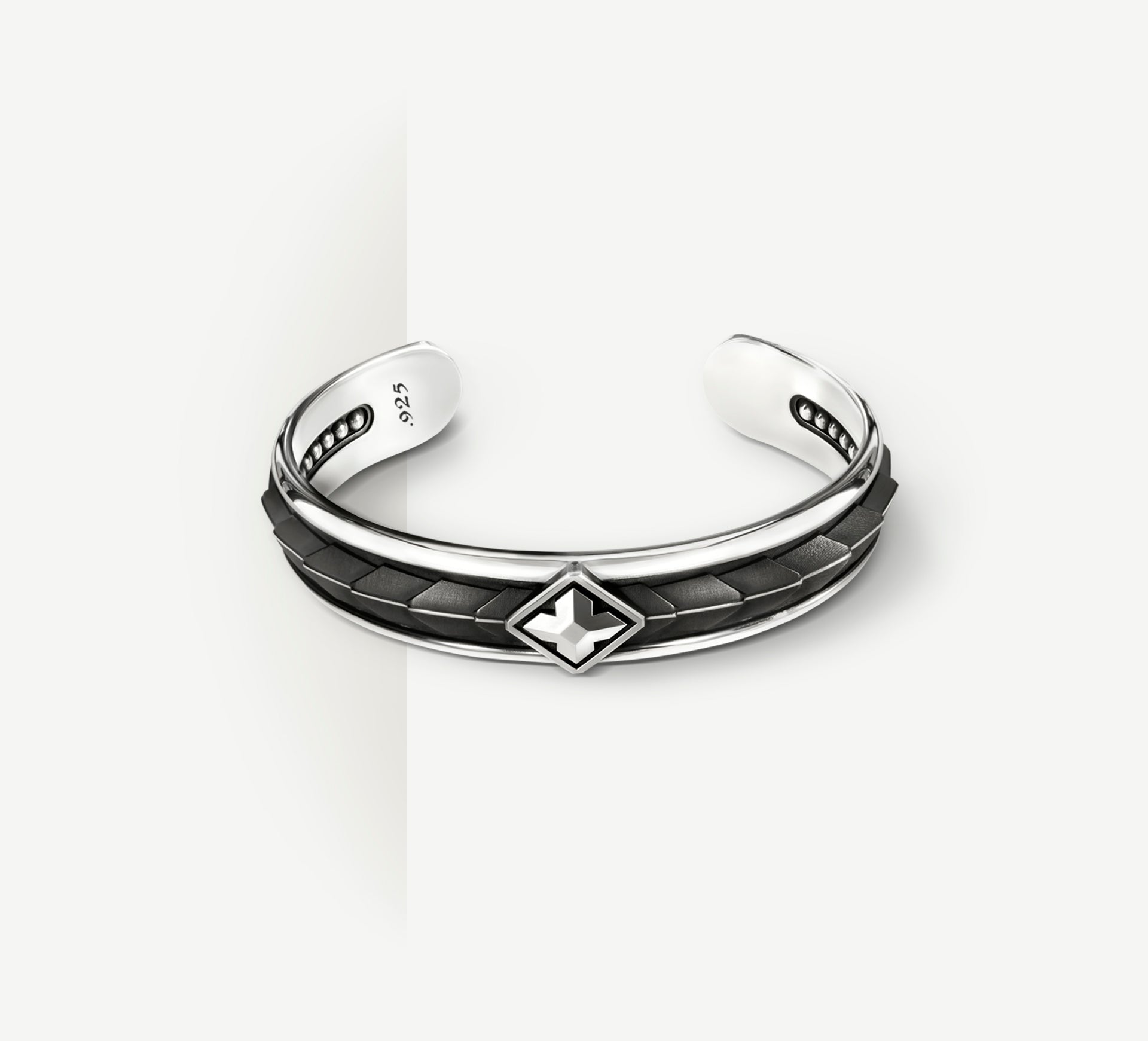 Dragon Scale Cuff<br>Blackened Patina / Sterling Silver