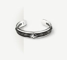 Load image into Gallery viewer, Dragon Scale Cuff&lt;br&gt;Blackened Patina / Sterling Silver

