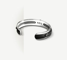Load image into Gallery viewer, Dragon Scale Cuff&lt;br&gt;Blackened Patina / Sterling Silver
