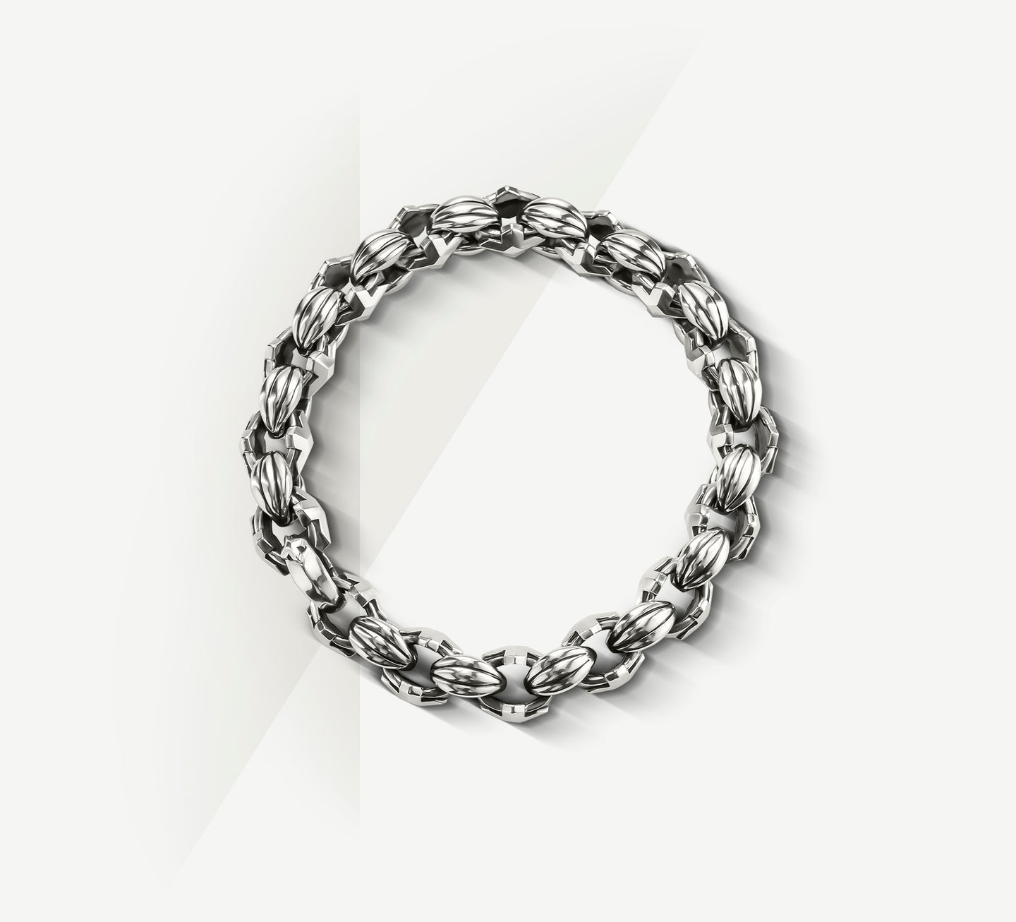 Omni/Crown Mixed Link Bracelet