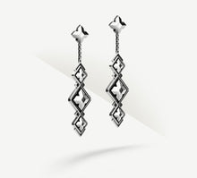 Load image into Gallery viewer, Tri-Crown Drop Earrings
