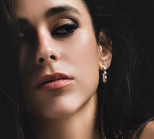 Load image into Gallery viewer, Crystal Earrings&lt;br&gt;in Sterling Silver
