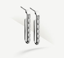 Load image into Gallery viewer, Long Crystal Earrings&lt;br&gt;in Sterling Silver
