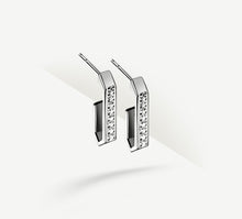 Load image into Gallery viewer, Small Crystal Earrings&lt;br&gt; w/Diamonds
