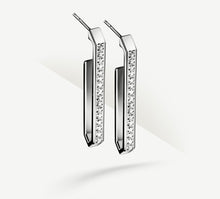 Load image into Gallery viewer, Large Crystal Earrings&lt;br&gt; w/Diamonds
