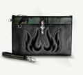 Fire & Ice Black & Camo Clutch<br>w/Tri-Crown Detail