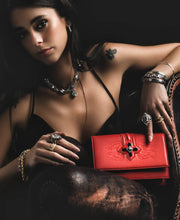 Load image into Gallery viewer, Fire &amp; Ice / Scarlet Flame Purse
