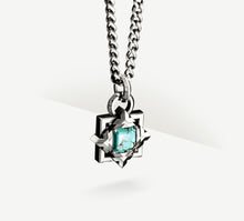 Load image into Gallery viewer, Turquoise Snowflake Pendant
